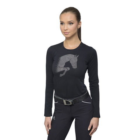 Cavalliera Ladies’ Jumping Star Long Sleeve Cotton Top