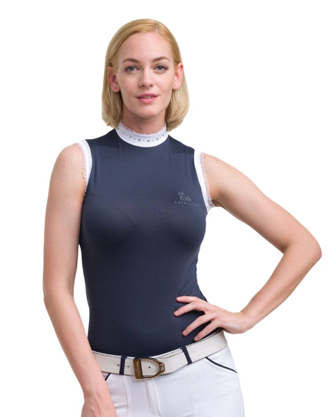 Cavalliera Ladies’ Crystal Sleeveless Show Shirt