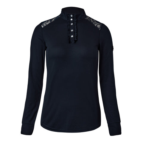 Horze Ladies’ Sianna Long Sleeve Lace Show & Training Shirt