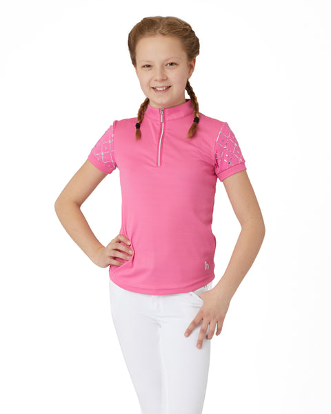 Horze Kids’ Fia Short Sleeve Training & Show Shirt
