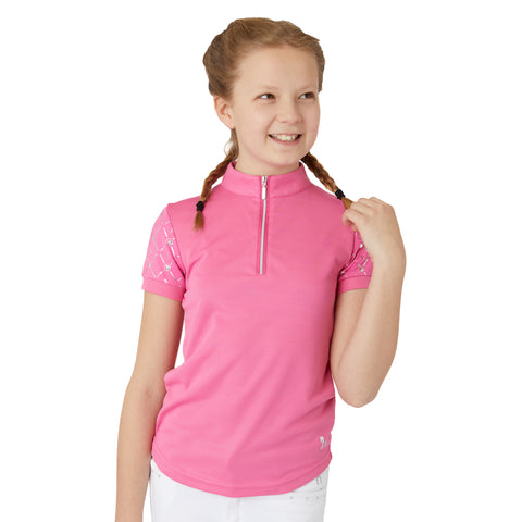Horze Kids’ Fia Short Sleeve Training & Show Shirt