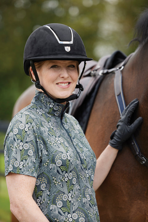 Kerrits® Ladies’ Summer Ride IceFil® Print Short Sleeve Shirt