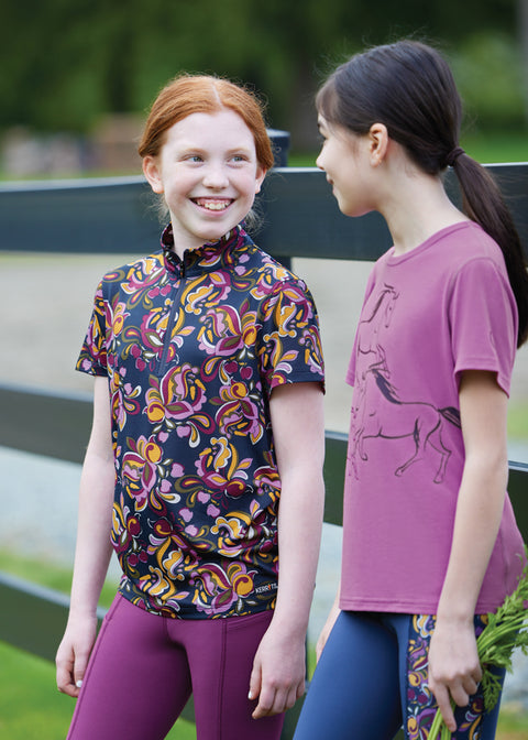 Kerrits® Kids’ Summer Ride IceFil® Short Sleeve Print Shirt