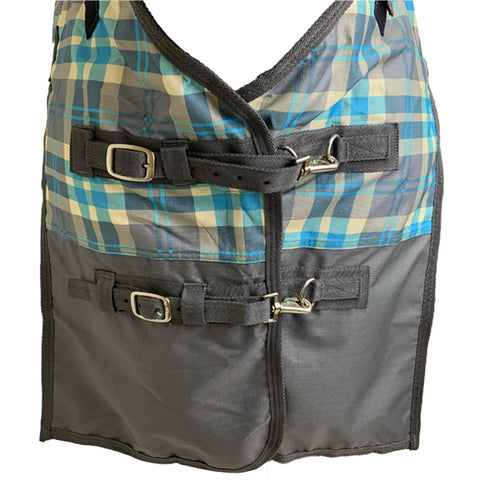 Showman Plaid 1200 Denier Nylon Turnout Waterproof Sheet