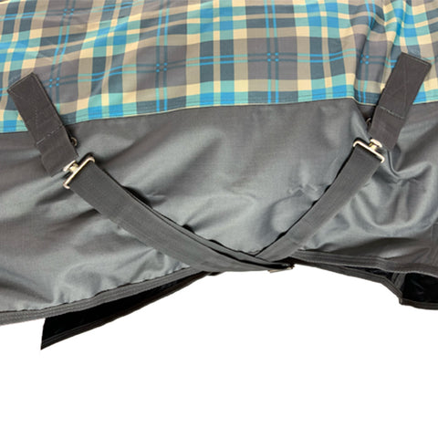Showman Plaid 1200 Denier Nylon Turnout Waterproof Sheet