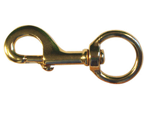 #225 Malleable Iron Brass Plate Round Eye Snap