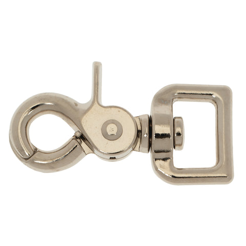 Square Scissor Snap, Nickel Plated - 3/4"