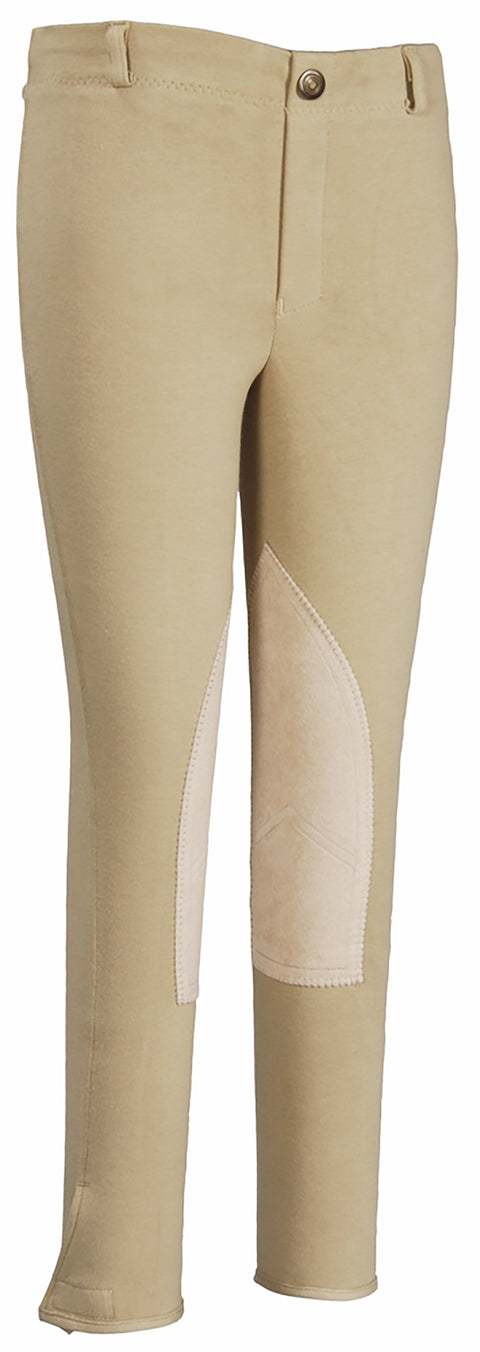 TuffRider® Children's Cotton Pull-On Knee-Patch Breech