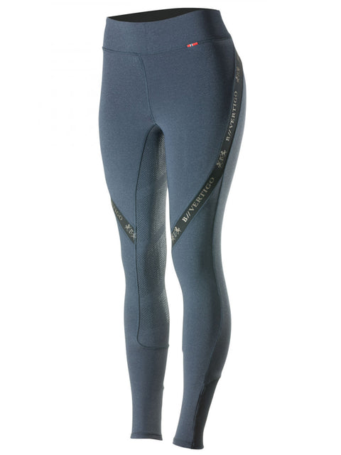B Vertigo Ladies’ Jenny Silicone Print Full-Seat Riding Tight