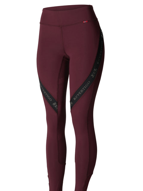 B Vertigo Ladies’ Jenny Silicone Print Full-Seat Riding Tight