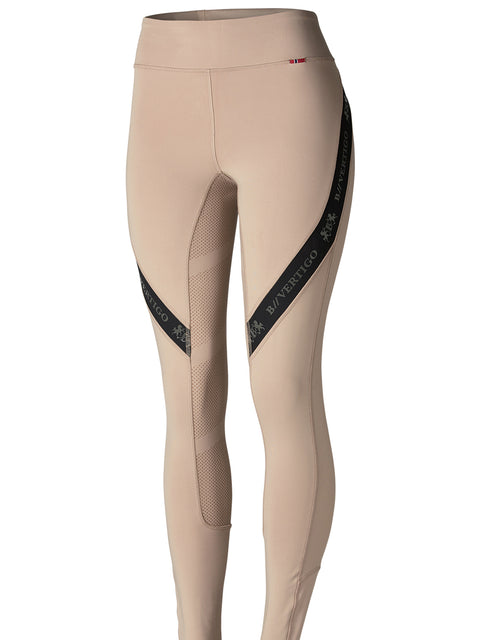B Vertigo Ladies’ Jenny Silicone Print Full-Seat Riding Tight
