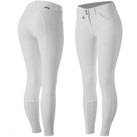 Horze Ladies’ Grand Prix Synthetic Leather Knee-Patch Breech