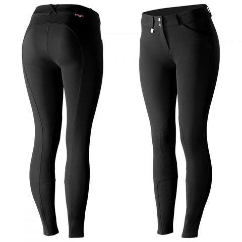 Horze Ladies’ Grand Prix Synthetic Leather Knee-Patch Breech