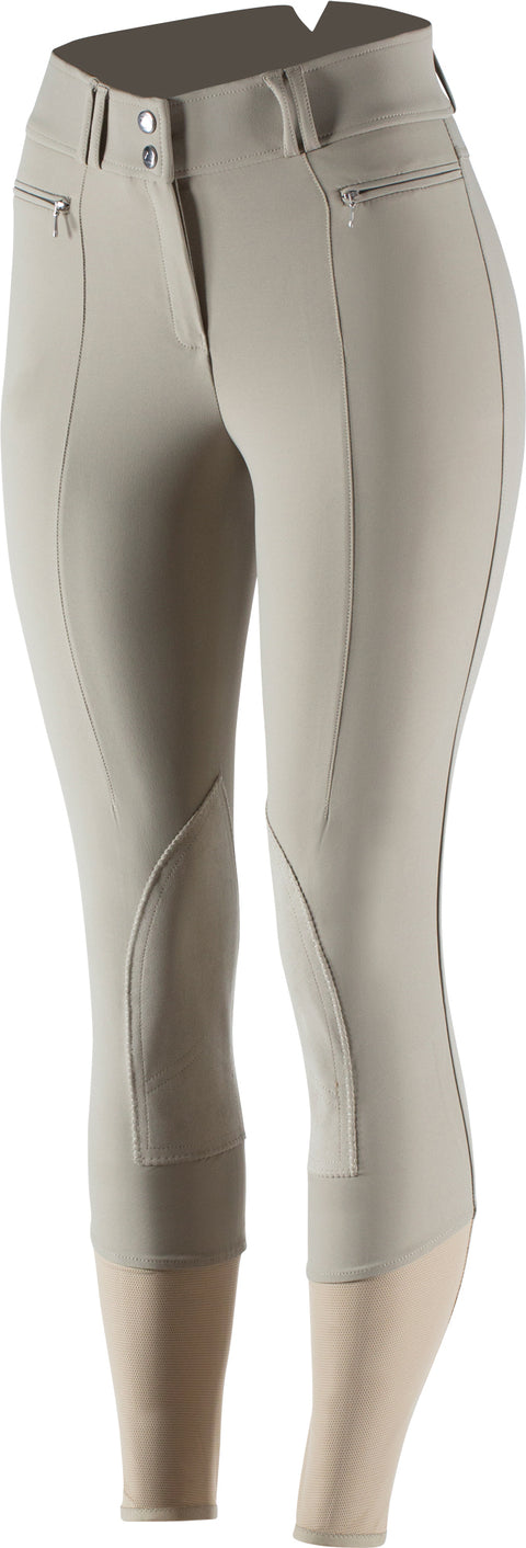 Horze Ladies’ Angelina Synthetic Leather Knee-Patch Breech