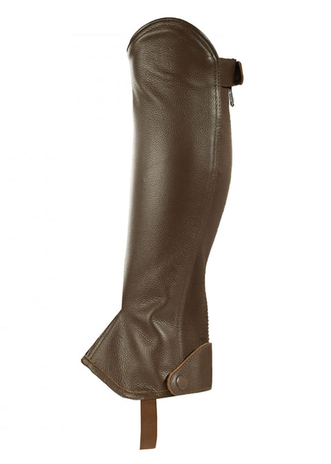 Horze Leather Half Chaps with Elastic