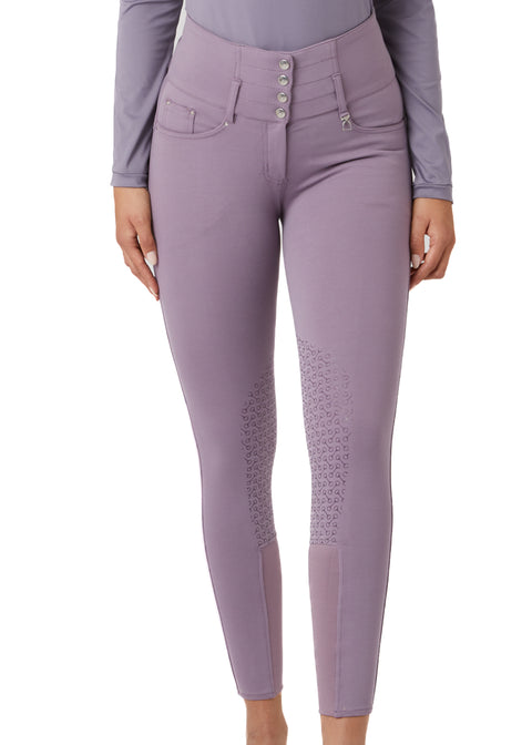 Horze Ladies’ Tara High-Waist Silicone Knee-Patch Breech