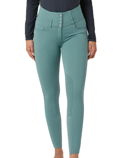 Horze Ladies’ Tara High-Waist Silicone Knee-Patch Breech