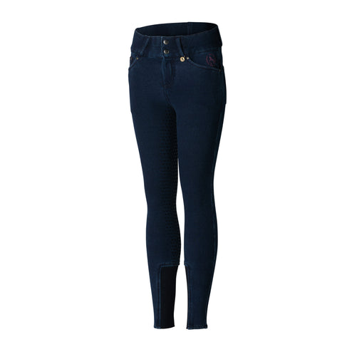 Horze Kids’ Kacy Denim Winter Full-Seat Breech