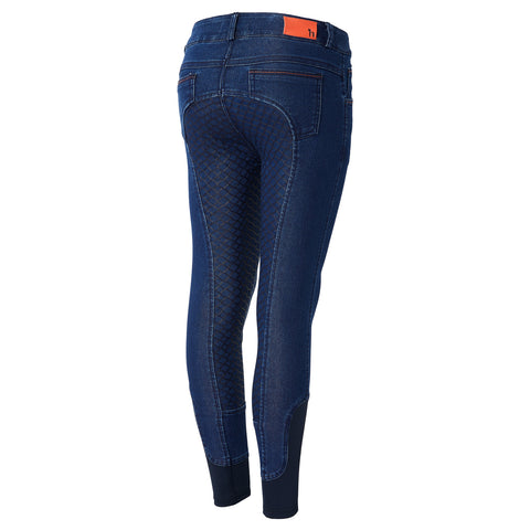 Horze Kids’ Allison Soft Denim Full-Seat Breech