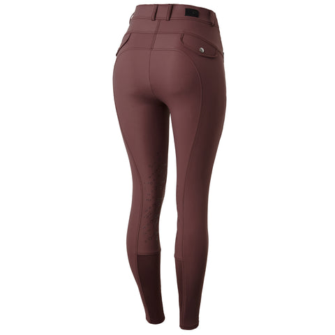 Horze Ladies’ Andrea Slimming High-Waist Knee-Patch Breech