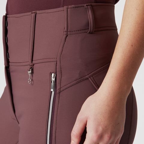 Horze Ladies’ Andrea Slimming High-Waist Knee-Patch Breech