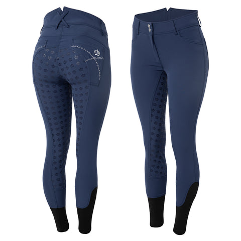 Horze Ladies’ Queenie Silicone Full-Seat Breech with Crystals