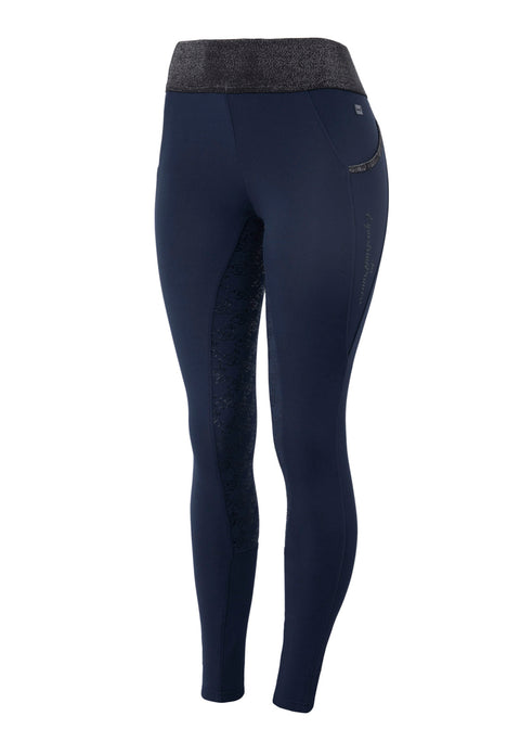 Horze Ladies’ Evie Full-Seat Tight with Black Glitter