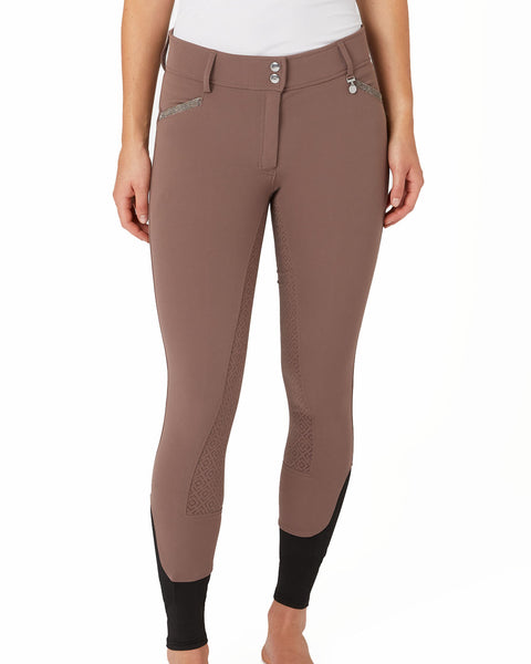 Dina Ladies’ Crystal Detailed Silicone Full-Seat Breech