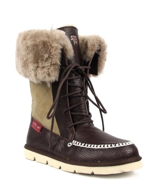 Superlamb Ladies’ Altai Full-Grain Tumbled Leather Lace-Up Boots