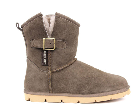 Superlamb Ladies’ Argali Suede Leather Buckle Boots