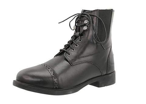 Grewal Equestrian™ Ladies’ Leather Lace-Up Paddock Boots