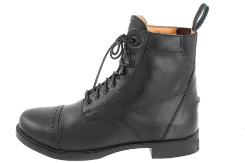 Grewal Equestrian™ Ladies’ Leather Lace-Up Paddock Boots
