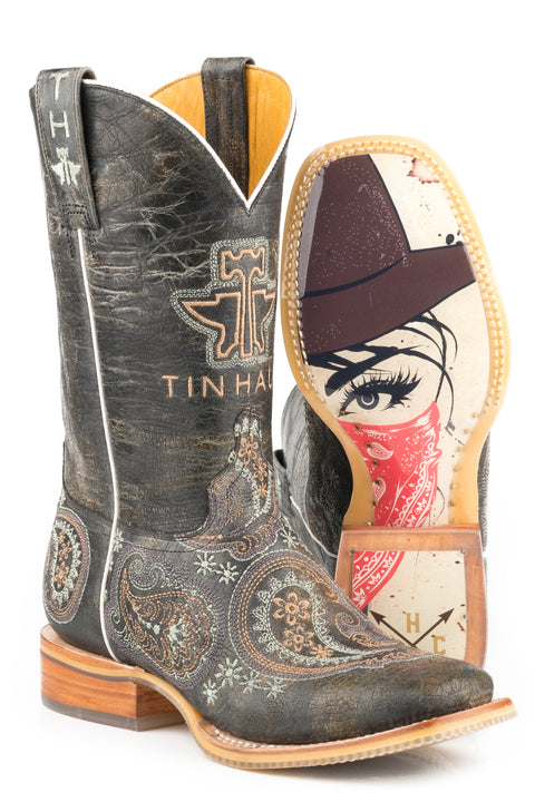 Tin Haul Ladies’ Bandana Bandit, Wild Rag Sole Boots
