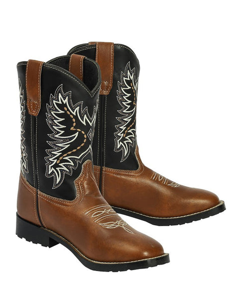 TuffRider® Youths’ Olympic Square Toe Western Boots